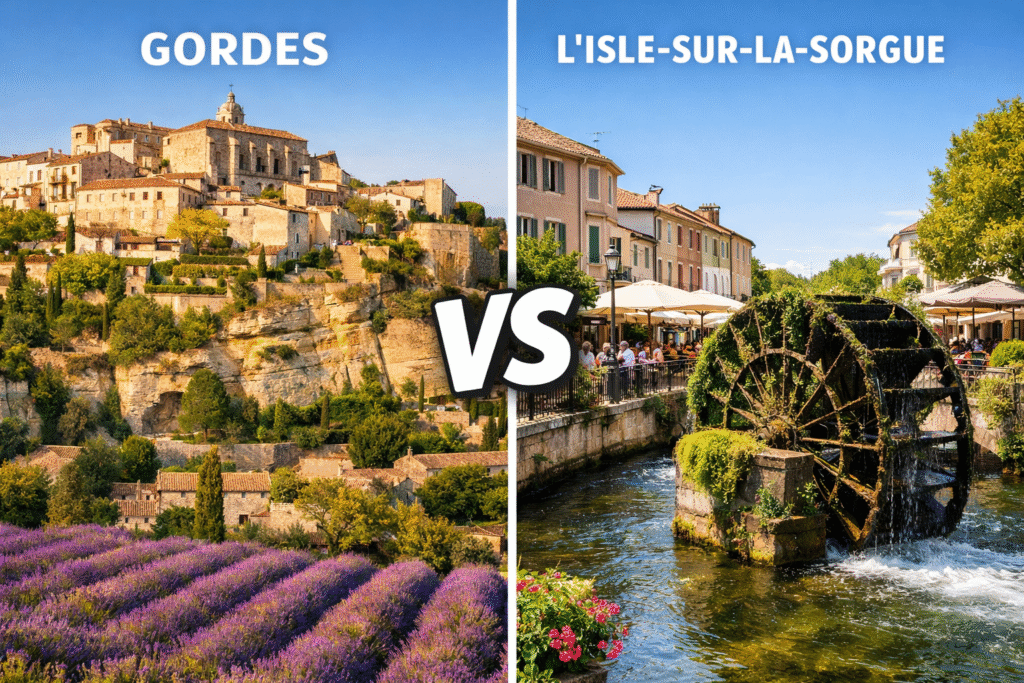 Gordes Vs Isle sur la sorgue